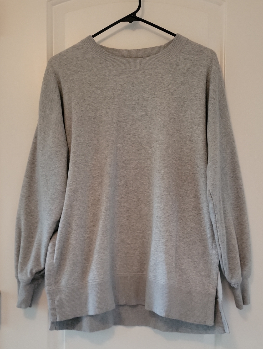 aerie Gray Crewneck Sweatshirt with Motivational Neckband